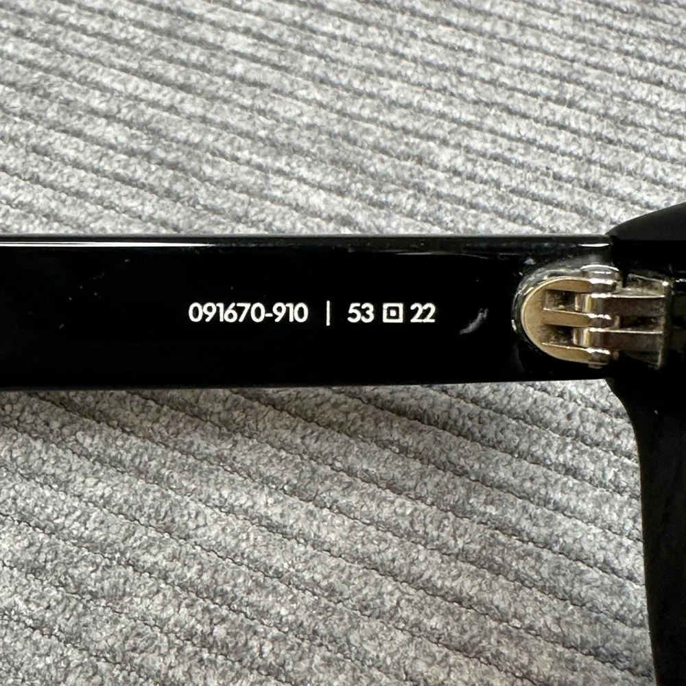 IVI Allison Black Y2K Sunglasses Brown Lens Handmade in Japan 091670-910‎ 53mm